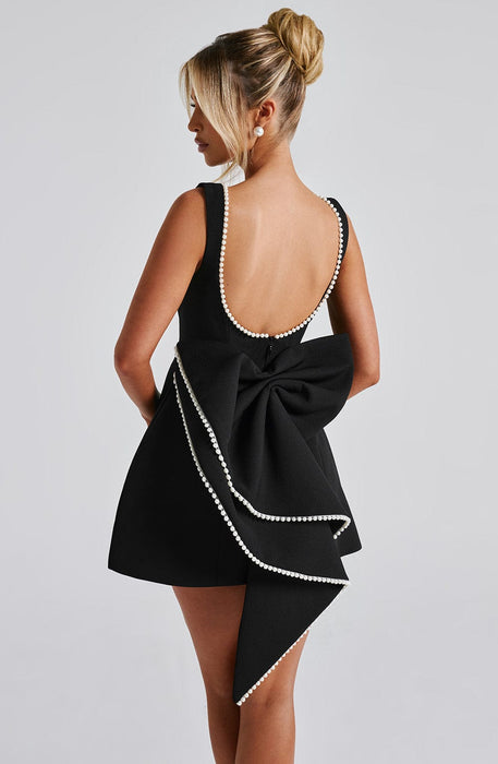 Alura Mini Dress – Women's Pearl - Trim A - Line Dress - Monsta Online