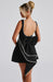 Alura Mini Dress – Women's Pearl - Trim A - Line Dress - Monsta Online