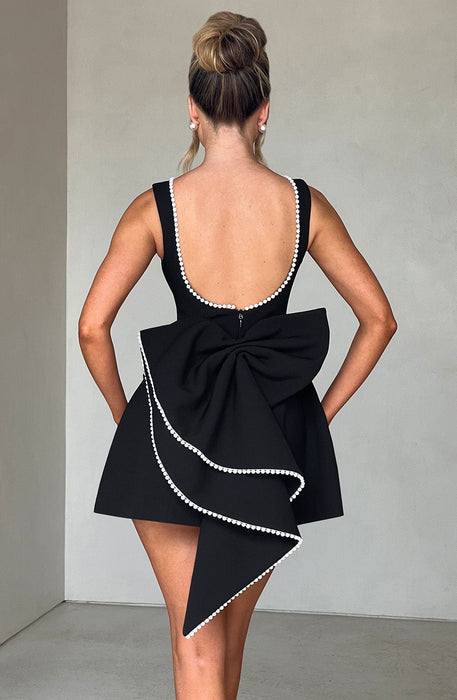 Alura Mini Dress – Women's Pearl - Trim A - Line Dress - Monsta Online