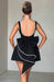 Alura Mini Dress – Women's Pearl - Trim A - Line Dress - Monsta Online