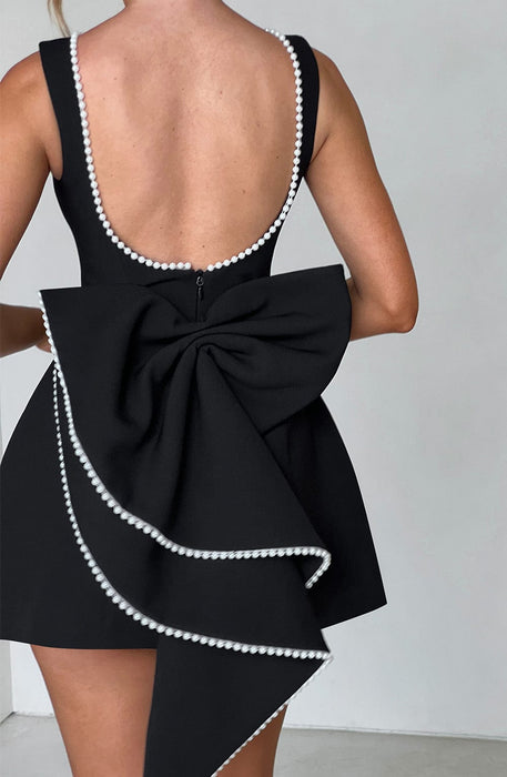 Alura Mini Dress – Women's Pearl - Trim A - Line Dress - Monsta Online