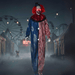6ft Sound Activated Halloween Animatronic Hanging Clown – Glowing Eyes, Talking Phrases and Creepy Movements - Monsta Online