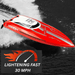 Red Arrow: 30 MPH Brushless High - Speed RC Racing Boat for Adults and Kids - Monsta Online