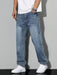 Ash Baggy Jeans – Men's Relaxed Fit Wide Leg Denim Jeans - Monsta Online