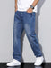 Ash Baggy Jeans – Men's Relaxed Fit Wide Leg Denim Jeans - Monsta Online