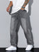 Ash Baggy Jeans – Men's Relaxed Fit Wide Leg Denim Jeans - Monsta Online