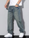 Ash Baggy Jeans – Men's Relaxed Fit Wide Leg Denim Jeans - Monsta Online