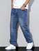 Ash Baggy Jeans – Men's Relaxed Fit Wide Leg Denim Jeans - Monsta Online