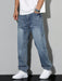 Ash Baggy Jeans – Men's Relaxed Fit Wide Leg Denim Jeans - Monsta Online