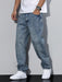Ash Baggy Jeans – Men's Relaxed Fit Wide Leg Denim Jeans - Monsta Online