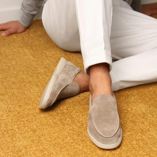 Men's Luxury Suede Yacht Loafers – Handcrafted Slip - On Boat Shoes for Every Occasion - Monsta Online