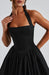 Aurelis Halter - Neck Dress – Women's Elegant Structured Flared Midi Dress - Monsta Online