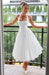 Aurelis Halter - Neck Dress – Women's Elegant Structured Flared Midi Dress - Monsta Online