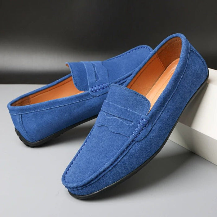Aurion Suede Loafers – Men's Classic Premium Suede Slip - On Shoes - Monsta Online