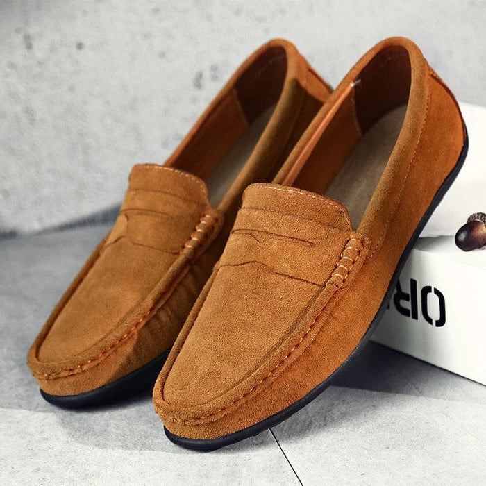 Aurion Suede Loafers – Men's Classic Premium Suede Slip - On Shoes - Monsta Online