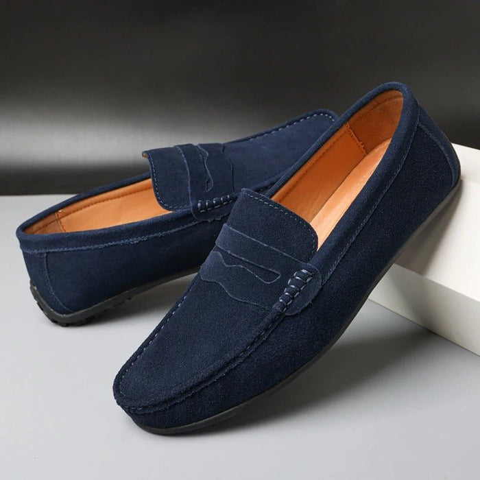 Aurion Suede Loafers – Men's Classic Premium Suede Slip - On Shoes - Monsta Online