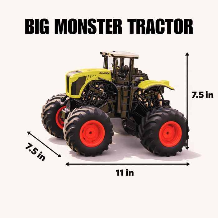 1:16 Remote Control Monster Truck Tractor Toy with Lights & Sound – 2.4GHz RC Farm Vehicle for Kids - Monsta Online