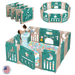 Spacious Foldable Baby Playpen with 14 Panels for Safe Playtime - Monsta Online