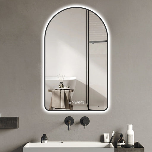 4ft Arched LED Bathroom Vanity Mirror with Anti - Fog and Dimmable Lights - Monsta Online