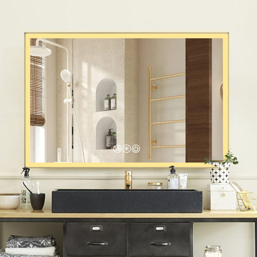 4ft LED Bathroom Vanity Mirror with Anti - Fog and 3 Light Modes - Monsta Online