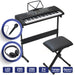 Beginner - Friendly 61 Key Digital Piano Keyboard Set with Stand and Seat - Monsta Online
