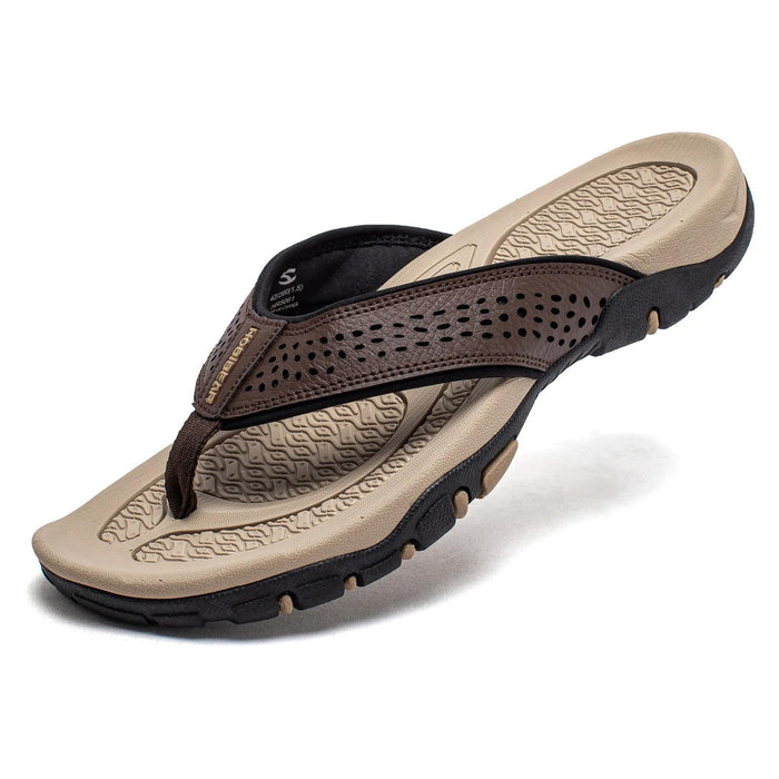 Men's Athletic Flip Flops with Arch Support – Cushioned Non - Slip Sandals for All - Day Comfort - Monsta Online