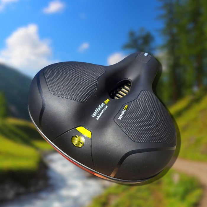 Premium Comfort Bike Seat with Safety Rear Light and Protective Cover – Pain - Free Ride - Monsta Online