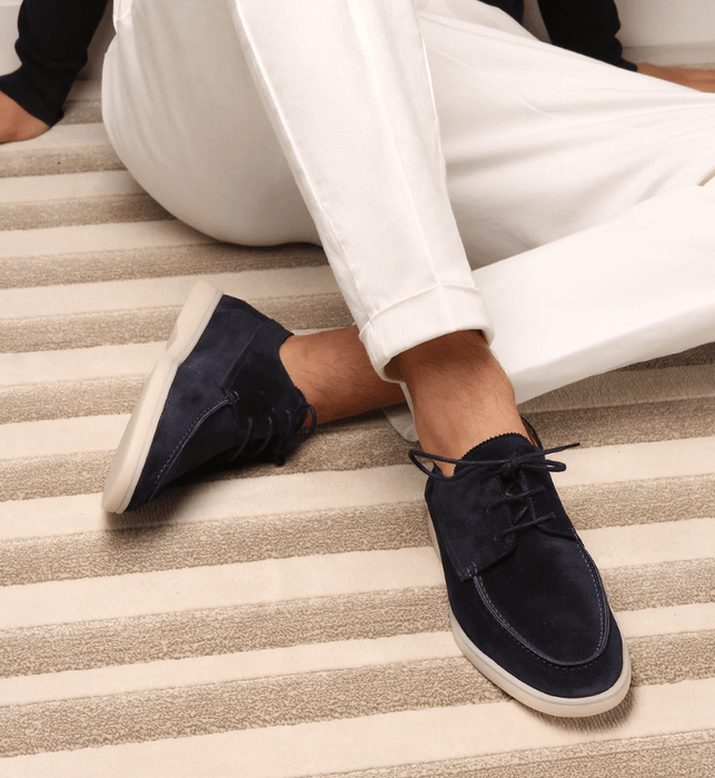 Gaviel Suede Loafers – Men's Vintage Moc - Toe Slip - On Shoes - Monsta Online