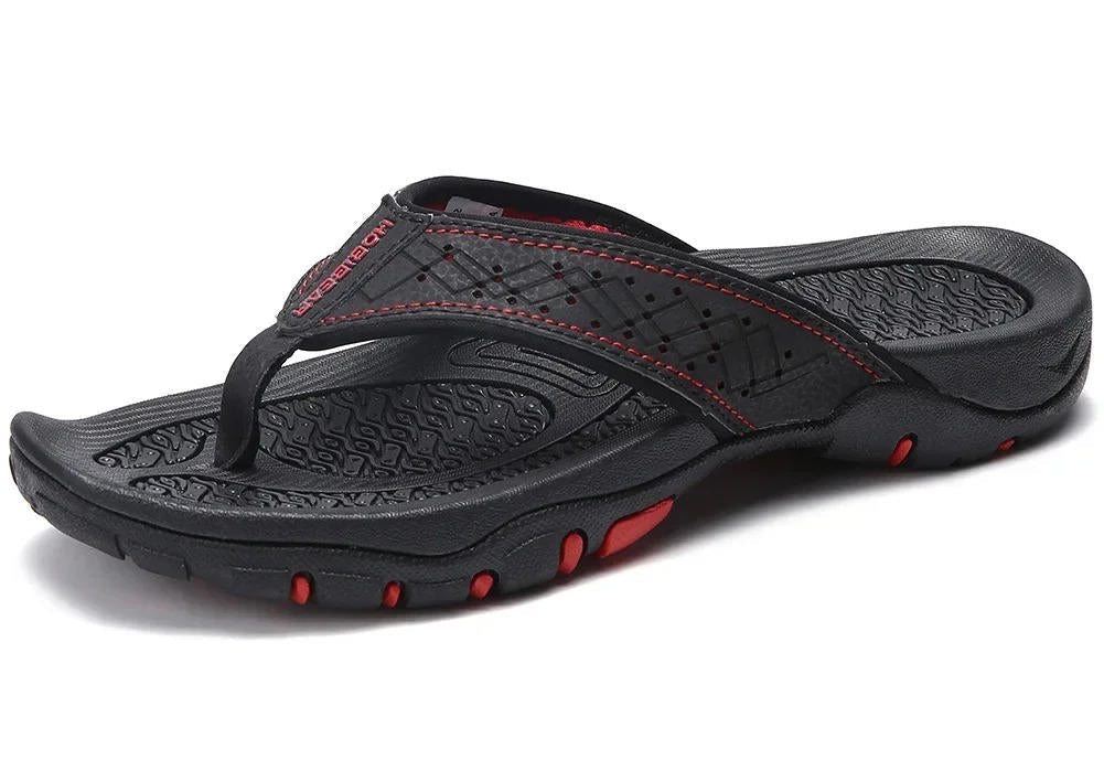 Men's Athletic Flip Flops with Arch Support – Cushioned Non - Slip Sandals for All - Day Comfort - Monsta Online
