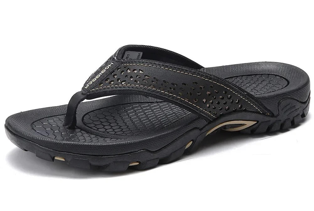 Men's Athletic Flip Flops with Arch Support – Cushioned Non - Slip Sandals for All - Day Comfort - Monsta Online