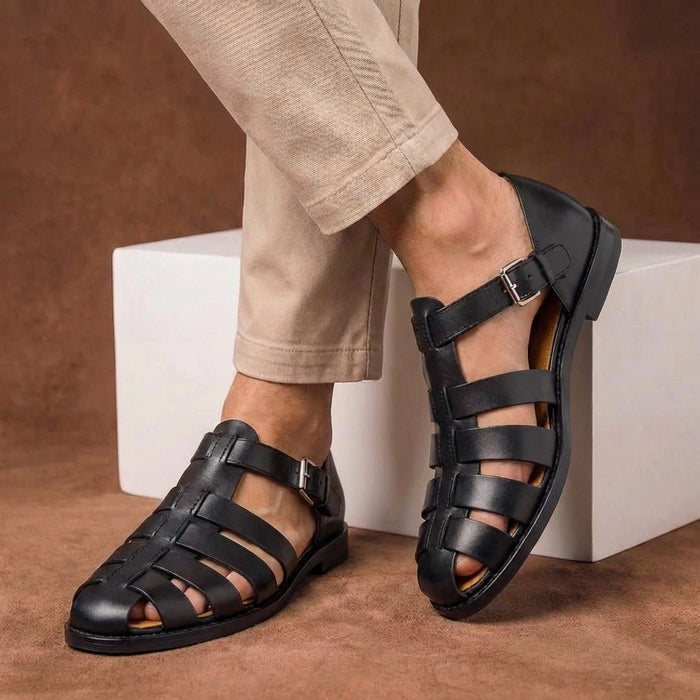 Luxurious Riviera Fisherman Sandals for Adults - Breathable Summer Travel Essential - Monsta Online