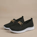 Women's Chain - Embellished Orthopedic Slip - On Loafers - Monsta Online