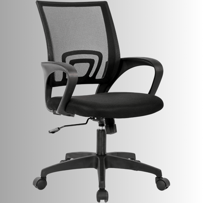 Ergonomic Mesh Office Chair with Lumbar Support – Adjustable Mid - Back Swivel Desk Chair with Wheels (7 Colors Available) - Monsta Online
