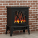 18 Inch Black Electric Fireplace Compact Heater with Adjustable Power - Monsta Online