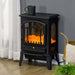 22 Inch Black Freestanding Electric Fireplace Stove with Adjustable Heat - Monsta Online
