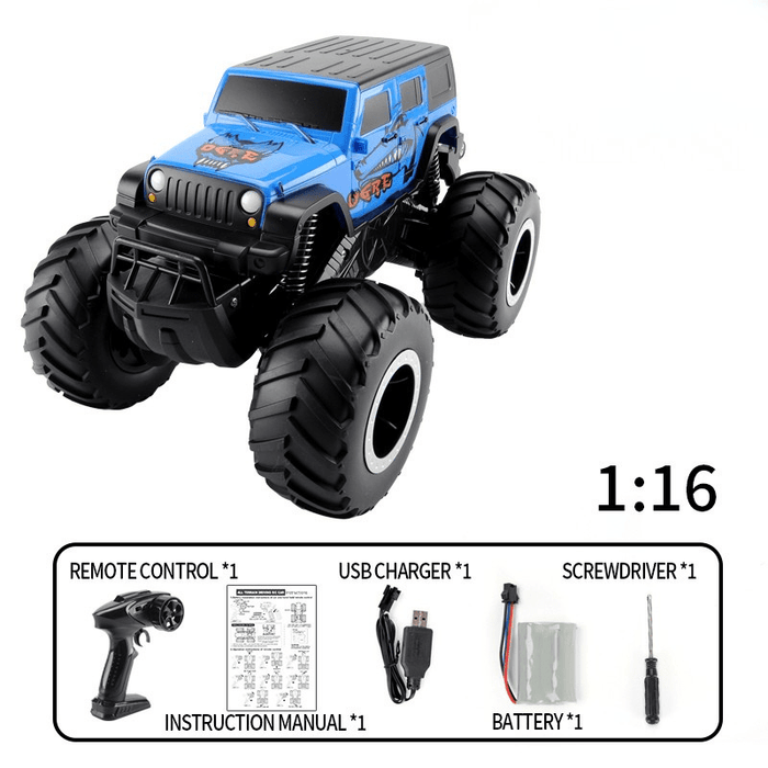 1:16 Scale Amphibious Remote Control Big Wheel Monster Truck Toys 4WD All Terrain Off - Road Pickup Toy Kids - Monsta Online