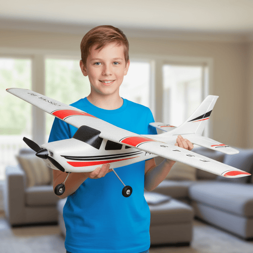 Sky Cruiser 4CH Cessna RC Airplane RTF – Brushless Motor, Gyro & Dual Batteries Remote Control Airplane for Kids & Adults - Monsta Online