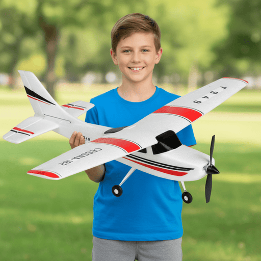 Sky Cruiser 4CH Cessna RC Airplane RTF – Brushless Motor, Gyro & Dual Batteries Remote Control Airplane for Kids & Adults - Monsta Online