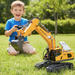 RC Excavator Toy 1:20 Scale for Kids Ages 3+ - Easy to Use, Dual Batteries, Lights & Sounds - Monsta Online