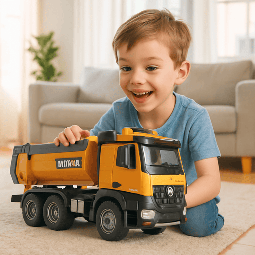 1:14 Scale Remote Control RC Dump Truck – 10 Channel Control With Dual Batteries - Monsta Online