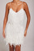 Marj Cocktail Dress – Women's Fringe Feather Evening Dress - Monsta Online