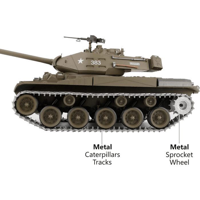 Professional 1:16 Scale Remote Control US Walker Bulldog Tank Metal Version for Teens and Adults - Monsta Online
