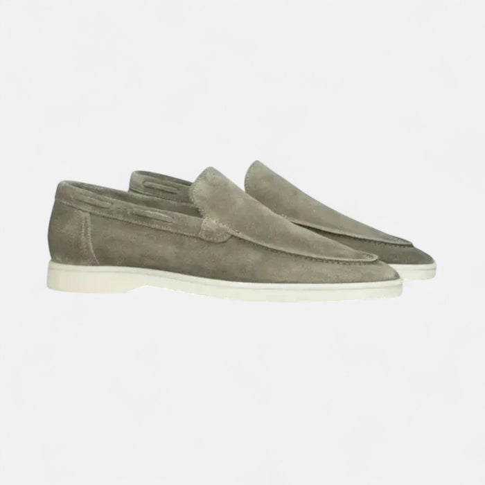 Men's Suede Slip - On Loafers – Elegant Dress Shoes for Work, Formal & Smart Casual Wear - Monsta Online
