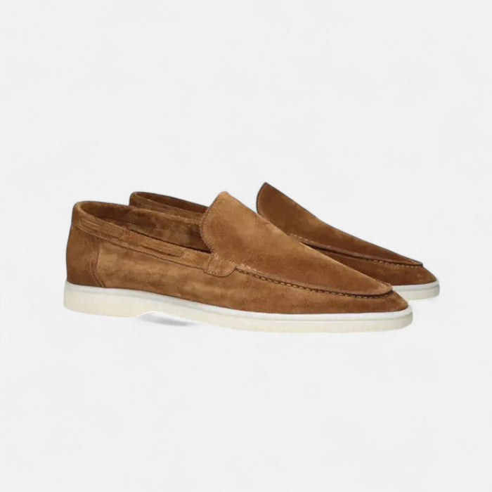 Men's Suede Slip - On Loafers – Elegant Dress Shoes for Work, Formal & Smart Casual Wear - Monsta Online