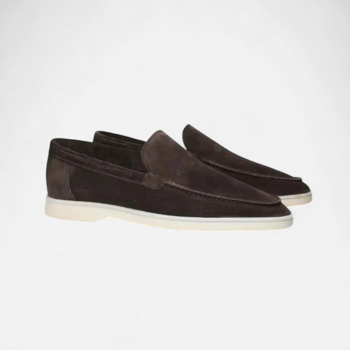 Men's Suede Slip - On Loafers – Elegant Dress Shoes for Work, Formal & Smart Casual Wear - Monsta Online