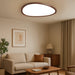 Dark Wood Ceiling Light – Ultra - Thin Nordic LED Flush Mount - Monsta Online