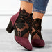 Charlene Floral Lace Heels – Women's Handmade Floral Lace Heels - Monsta Online