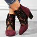 Charlene Floral Lace Heels – Women's Handmade Floral Lace Heels - Monsta Online