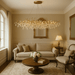 French Crystal Glass Chandelier – Elegant LED Ceiling Light Fixture - Monsta Online