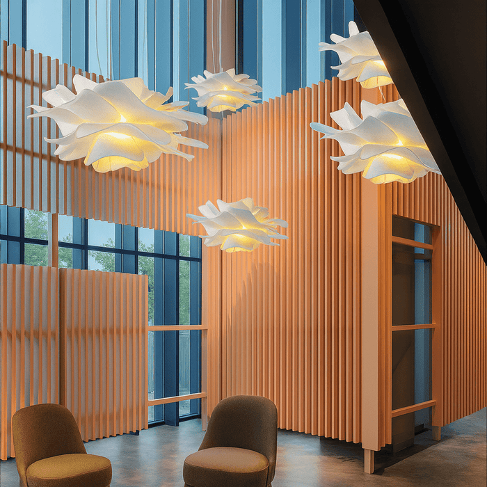 Flowerleaf Pendant Light – Acrylic Petal LED Fixture for Dining Rooms, Bedrooms & Living Spaces - Monsta Online